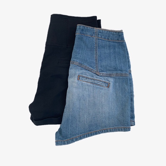 Bundle of 2 Pairs of High Waist Shorts